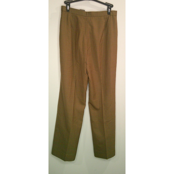 Kasper Classics Brown Wide Leg Straight Slacks Women's 4 Petite - Picture 5 of 7